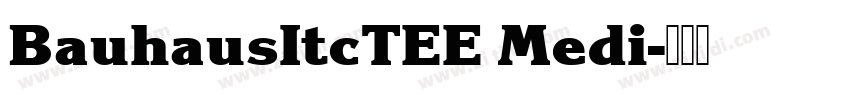BauhausItcTEE Medi字体转换